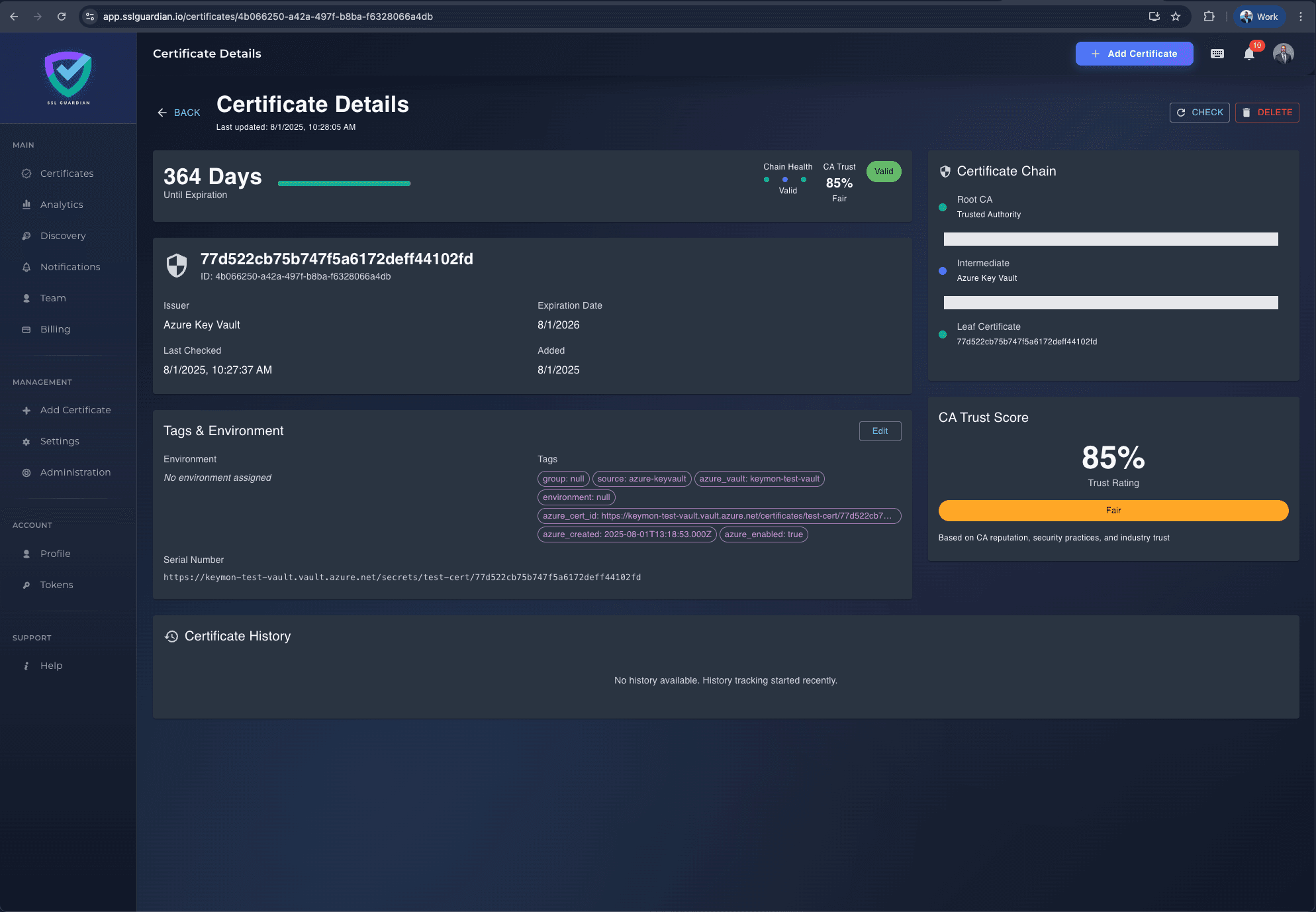 Monitor Your Azure Key Vault Certificates Like a Pro with SSL Guardian + KeyMon